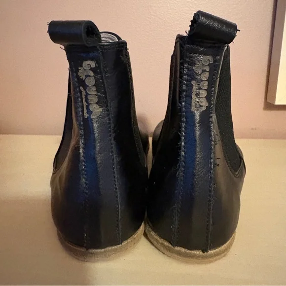 Groundz Handmade Leather Clay Chelsea Boots Shoes Barefoot Earthing Black 38 - Picture 11 of 12